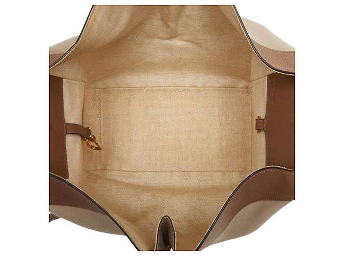 Borsa a mano piccola Loewe Anagram Hammock Marrone Beige - vista 9