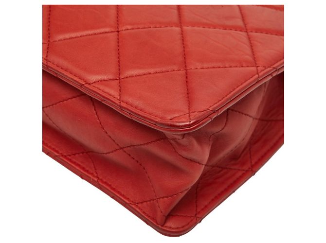 Borsa a tracolla Chanel 2.55 Coco Mark Matelassé Chain Rosso - vista 6