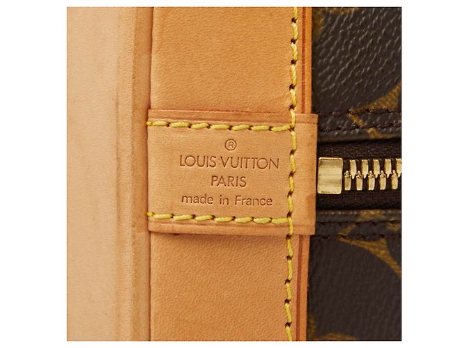 Borsa Louis Vuitton Monogram Alma PM Marrone - vista 10