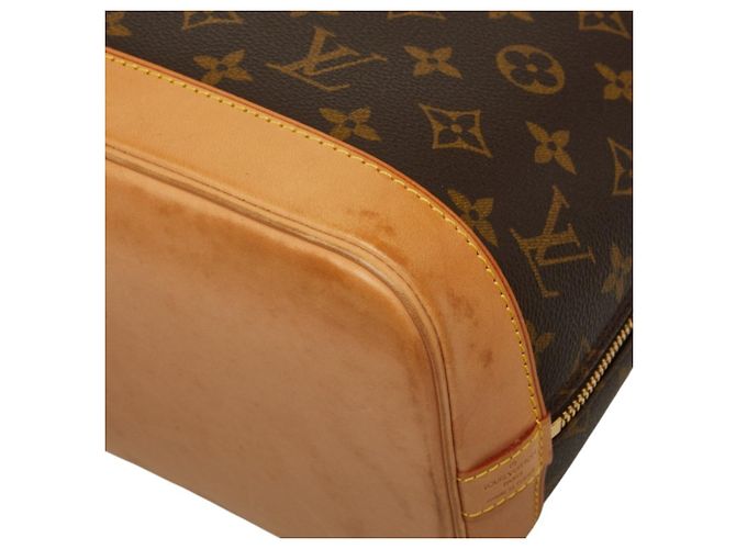 Borsa Louis Vuitton Monogram Alma PM Marrone - vista 7