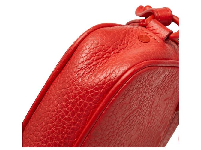 Pochette Louis Vuitton Taurillon Monogram Pochette Volga Clutch Bag Rosso - vista 5