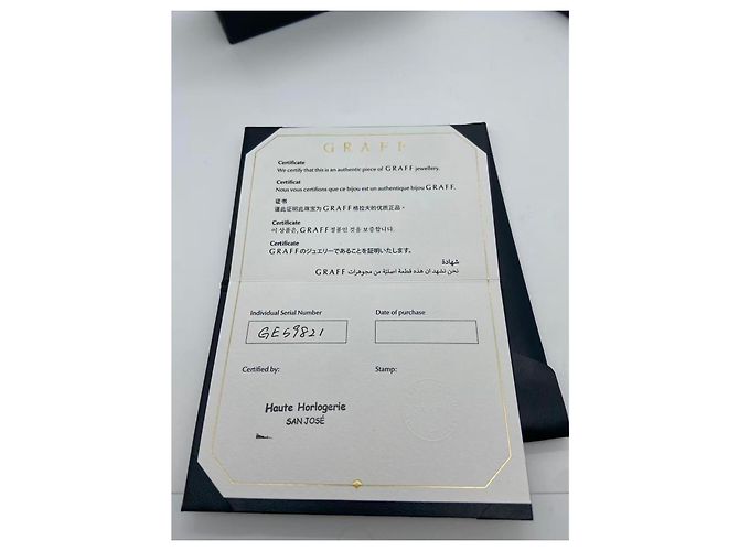 Graff Platin und Diamant Schmetterling Ohrringe Silber - Ansicht 2