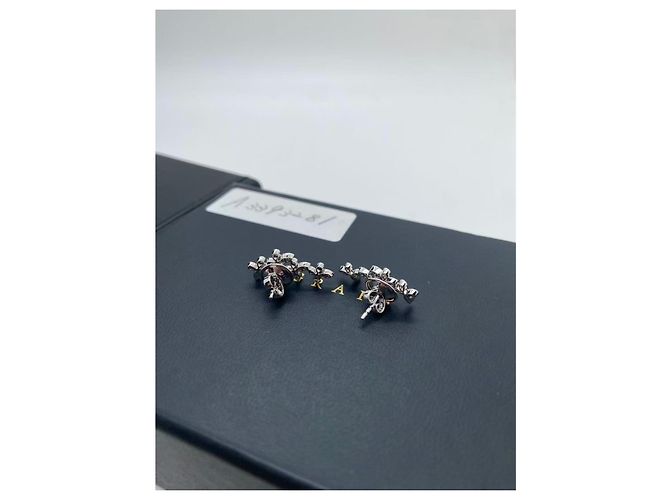Graff Platin und Diamant Schmetterling Ohrringe Silber - Ansicht 4