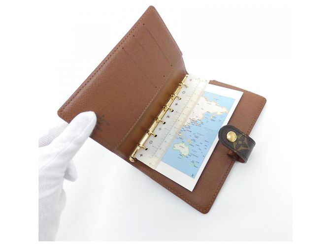 Organizer Organizzatore Louis Vuitton Monogram Agenda PM R20005 Marrone - vista 7