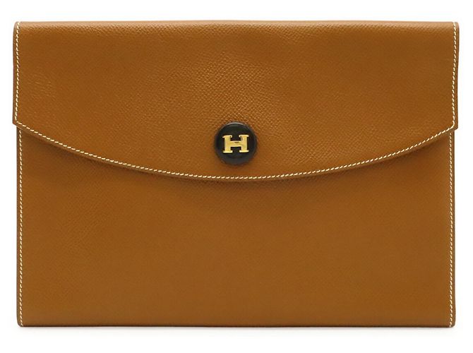 Hermès Pochette Rio Hermes Clutch Bag D'oro - vista 2