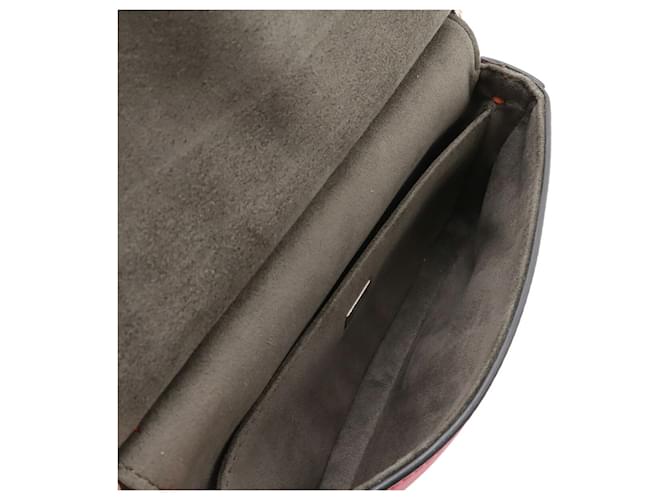Borsa a secchiello Fendi Double Micro Rosa Bianco Rosso - vista 6