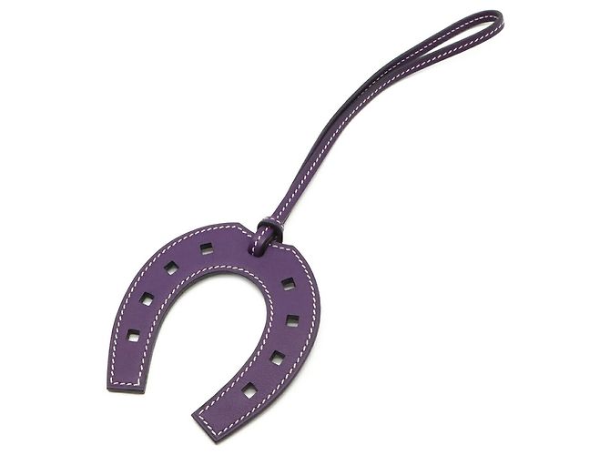 Hermès Hermes Paddock Horseshoe Accesorio de Bolso Charm Púrpura - vista 2