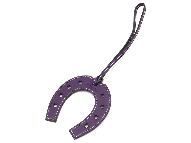 Hermès Hermes Paddock Horseshoe Accesorio de Bolso Charm Púrpura - vista 3