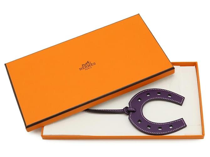 Hermès Hermes Paddock Horseshoe Accesorio de Bolso Charm Púrpura - vista 7