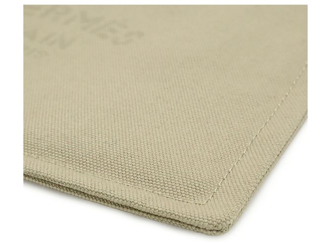 Hermès Pochette piatta Hermes New Yachting PM Beige Sabbia - vista 4