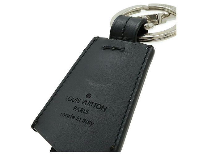 Portachiavi Louis Vuitton LV Cloche Clé Nero Argento - vista 7