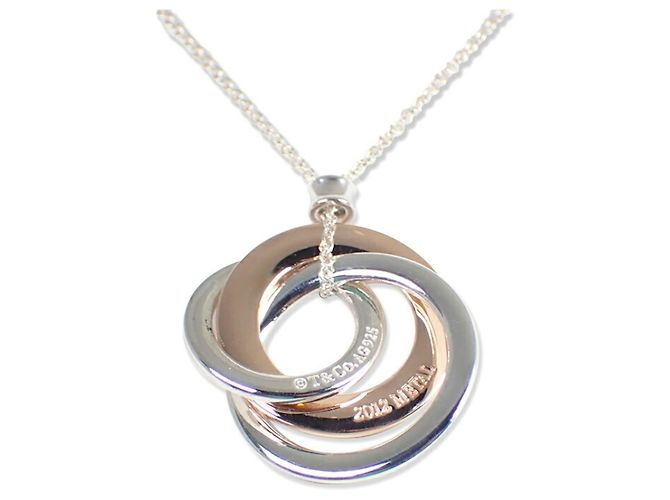 Collana Tiffany & Co. 925 Metal 1837 Interlocking Circle - vista 2
