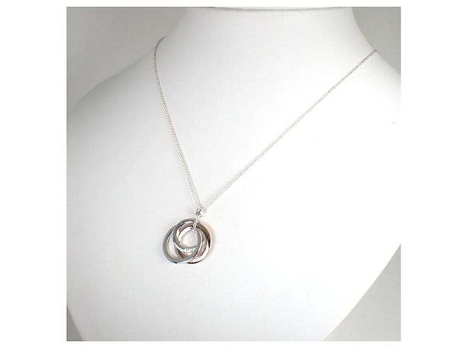 Collana Tiffany & Co. 925 Metal 1837 Interlocking Circle - vista 4