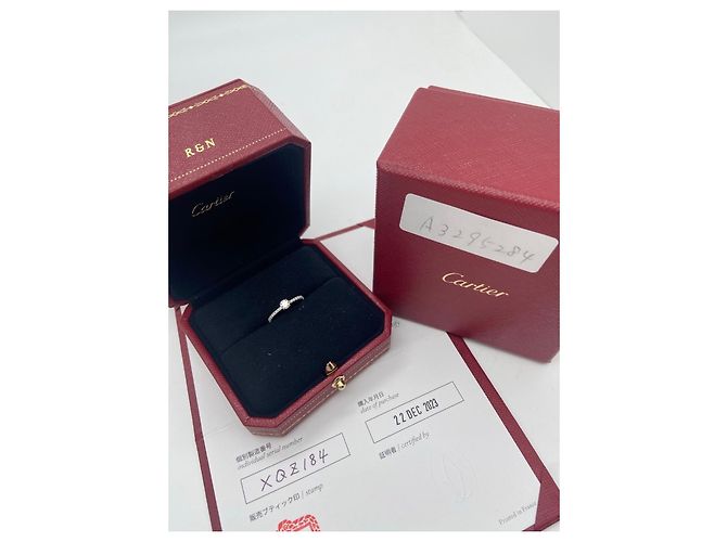 Cartier Platin Diamantring Silber - Ansicht 2