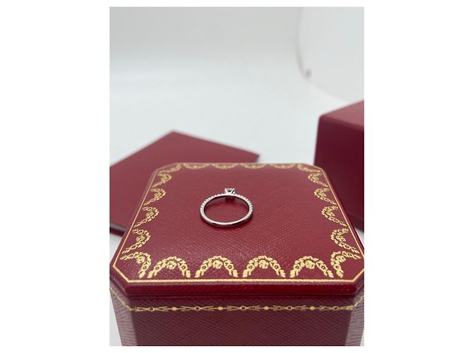 Cartier Platin Diamantring Silber - Ansicht 4