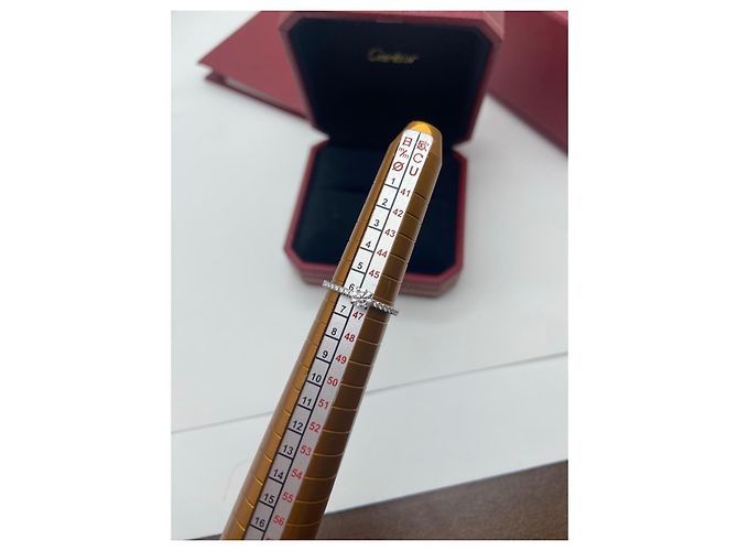 Cartier Platin Diamantring Silber - Ansicht 5