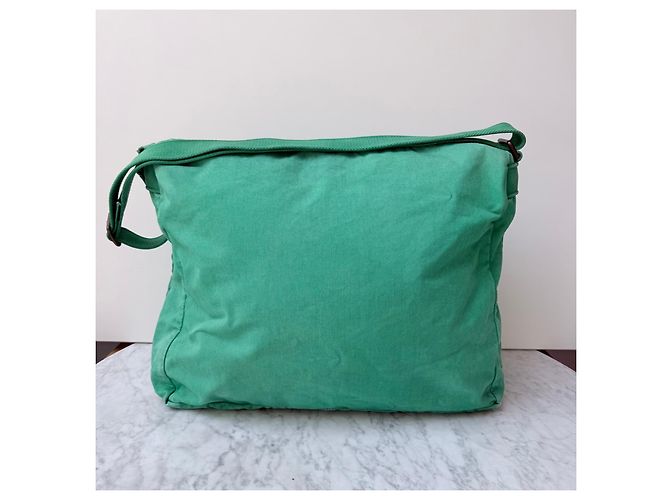 Dolce & Gabbana Green Canvas Shoulder Bag - view 2
