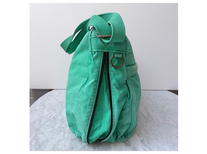 Dolce & Gabbana Green Canvas Shoulder Bag - view 3