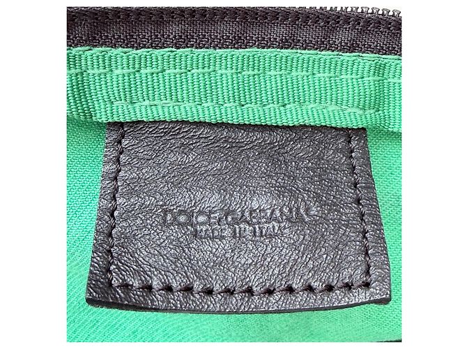 Dolce & Gabbana Green Canvas Shoulder Bag - view 4