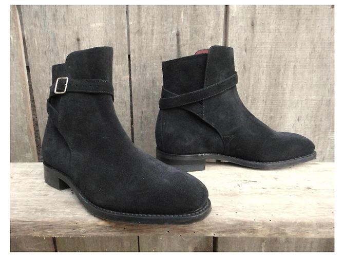 Loake Godiva Botas Jodhpur de Ante Burdeos - vista 2