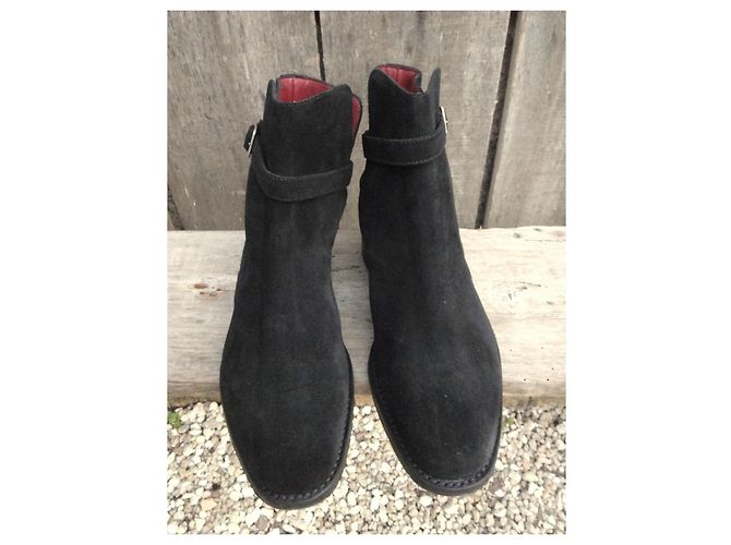 Loake Godiva Botas Jodhpur de Ante Burdeos - vista 3