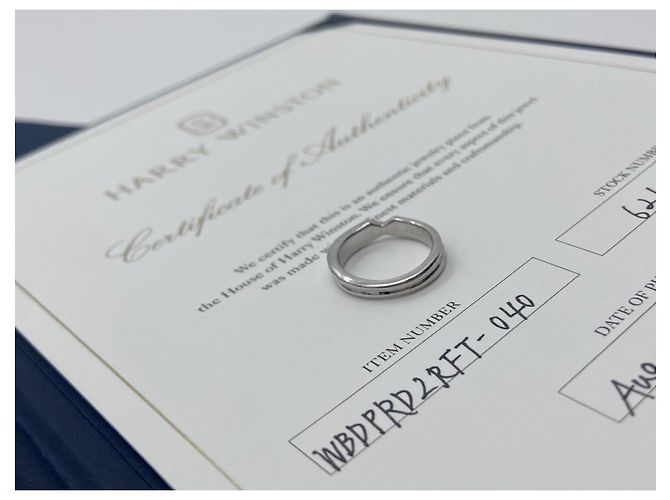Harry Winston HW Platin Diamantring Silber - Ansicht 3