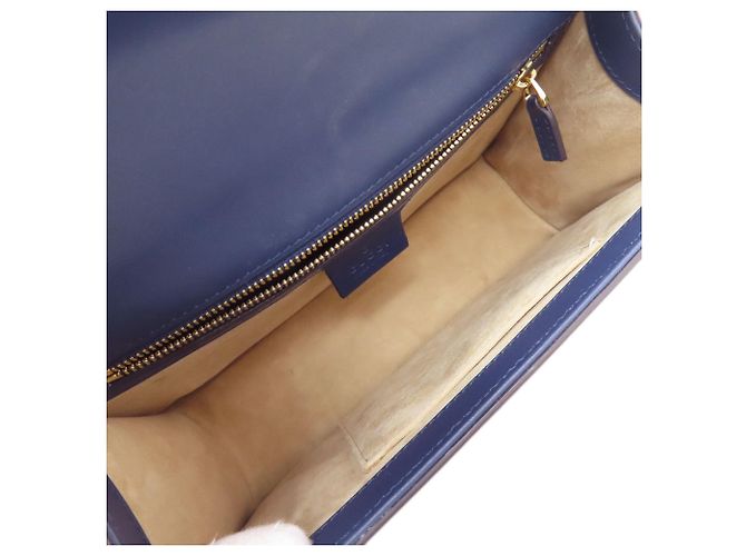 Gucci 421882 Sylvie Shoulder Bag Blu navy - vista 5