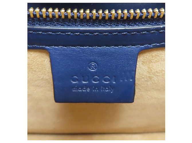 Gucci 421882 Sylvie Shoulder Bag Blu navy - vista 6
