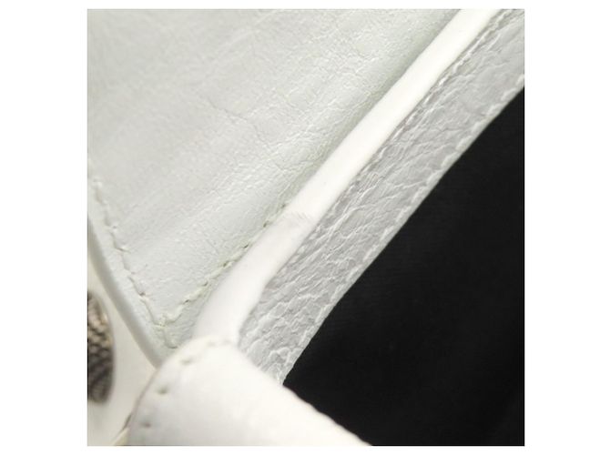 Borsa a tracolla Louis Vuitton Le Cagole Bianco - vista 8