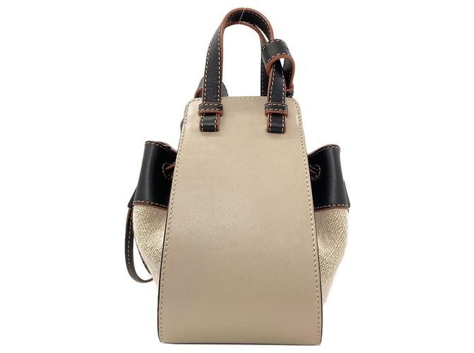 Borsa a mano Hammock Mini 2-Way Loewe Nero Beige - vista 2