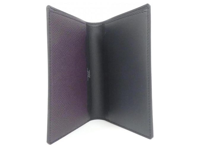 Hermès Hermes Manhattan Medium Duo Wallet Blau Bordeaux - Ansicht 3