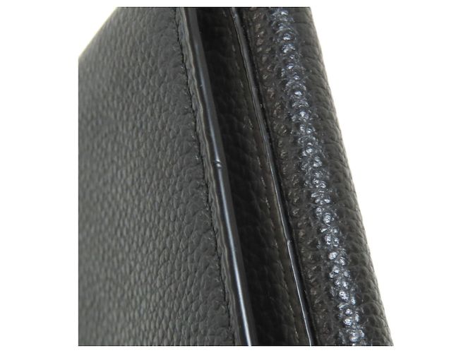 Prada Logo Leder-Bifold-Geldbörse Schwarz - Ansicht 18