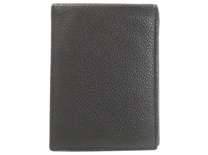 Prada Logo Leder-Bifold-Geldbörse Schwarz - Ansicht 2