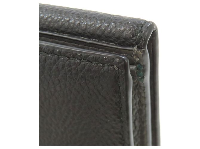 Prada Logo Leder-Bifold-Geldbörse Schwarz - Ansicht 23