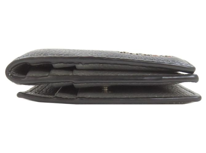 Prada Logo Leder-Bifold-Geldbörse Schwarz - Ansicht 3