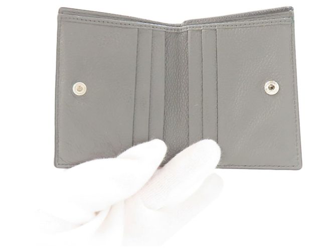 Prada Logo Leder-Bifold-Geldbörse Schwarz - Ansicht 4