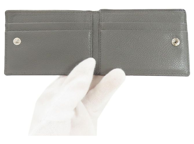Prada Logo Leder-Bifold-Geldbörse Schwarz - Ansicht 5