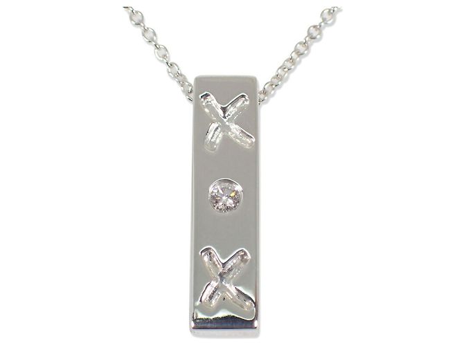 Collana Tiffany & Co. 925 Kiss Bar Diamond Paloma Picasso Argento - vista 2