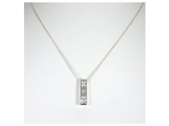 Collana Tiffany & Co. 925 Kiss Bar Diamond Paloma Picasso Argento - vista 3