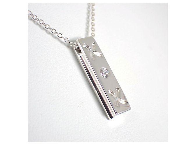 Collana Tiffany & Co. 925 Kiss Bar Diamond Paloma Picasso Argento - vista 5