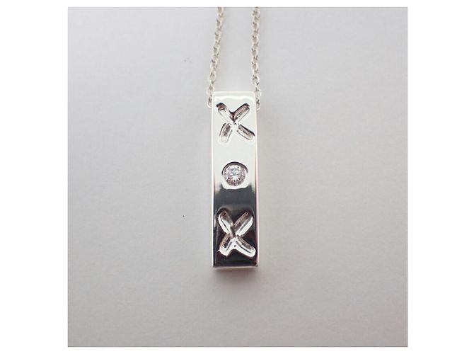 Collana Tiffany & Co. 925 Kiss Bar Diamond Paloma Picasso Argento - vista 6