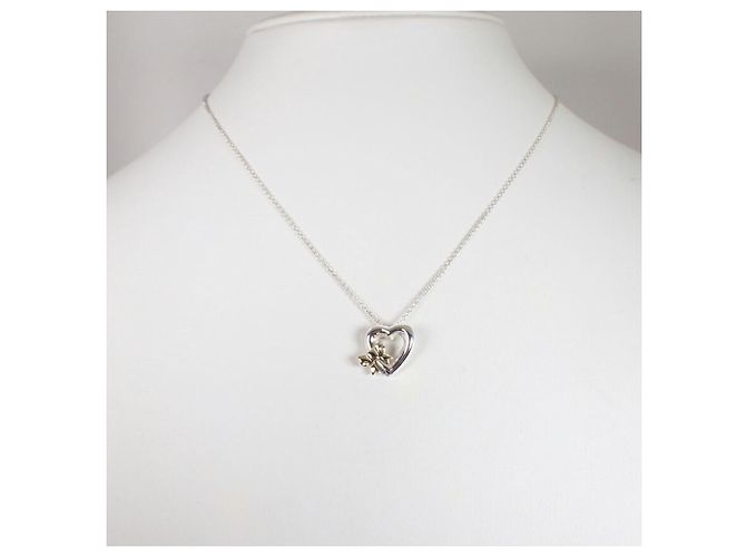 Collana con pendente Tiffany & Co. 925 750 Heart Ribbon - vista 3
