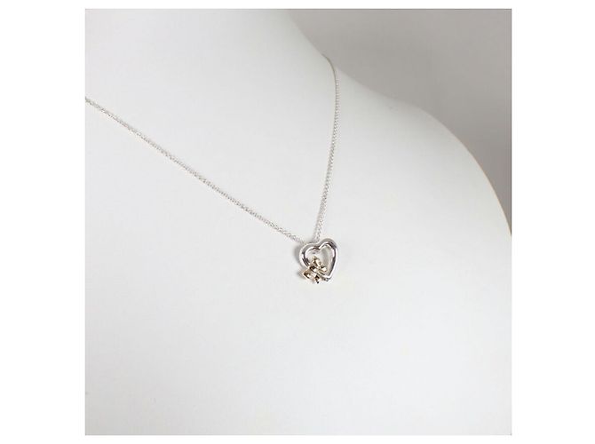 Collana con pendente Tiffany & Co. 925 750 Heart Ribbon - vista 4