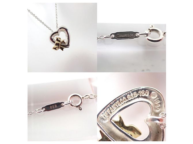 Collana con pendente Tiffany & Co. 925 750 Heart Ribbon - vista 9