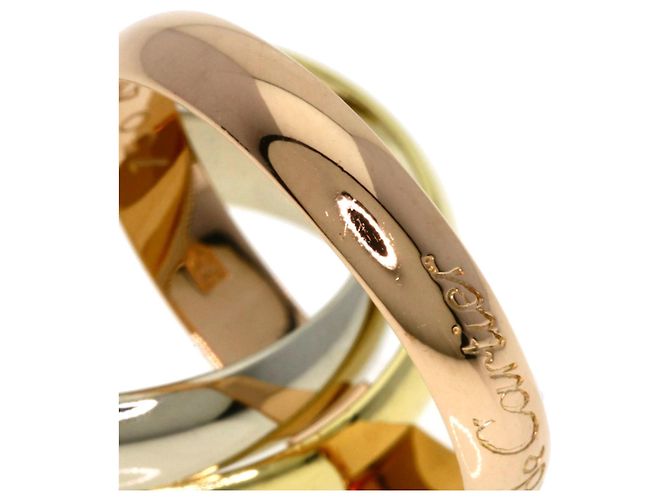Anello Cartier Trinity in oro bianco oro giallo e oro rosa - vista 5