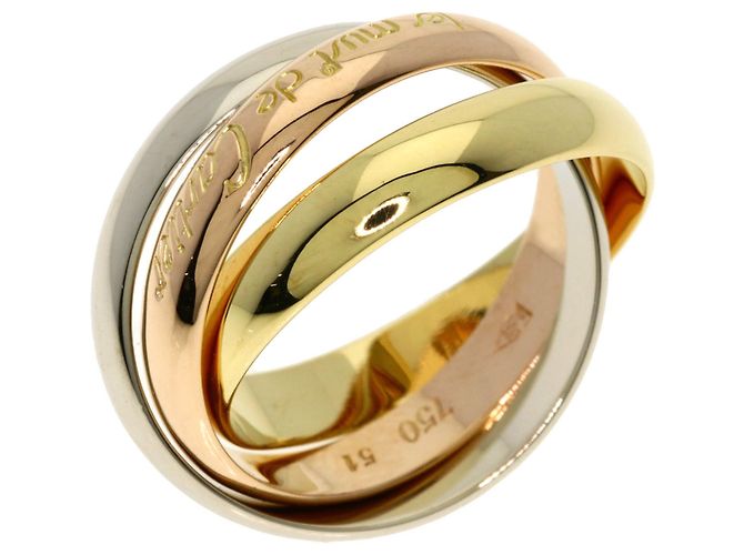Anello Trinity #51 in oro 18K Cartier - vista 2
