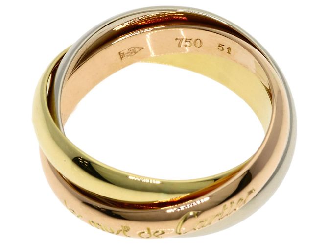 Anello Trinity #51 in oro 18K Cartier - vista 3