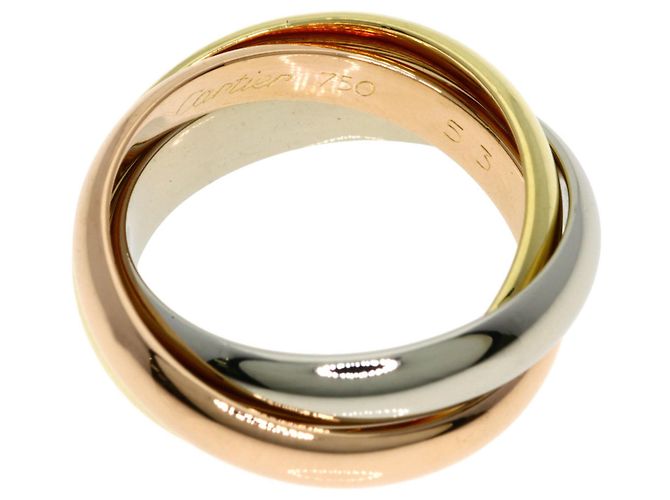 Anello Trinity MM #53 in oro 18K di Cartier - vista 3