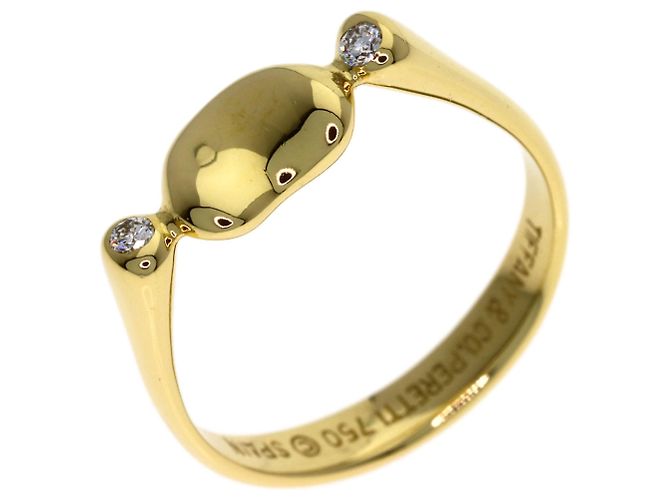 Anello Bean a 2 pezzi in diamante di Tiffany & Co. in oro giallo 18K - vista 2