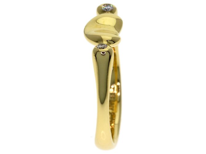 Anello Bean a 2 pezzi in diamante di Tiffany & Co. in oro giallo 18K - vista 3